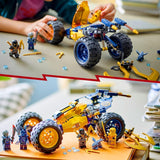 LEGO NINJAGO Arin's Ninja terénní bugina, Ninja hračka s autem, drakem a 4 minifigurkami, dobrodružná sada buggy pro děti, dárek k narozeninám pro chlapce a dívky 7 let 71811 Stavebnice Beuche den LEGO-Store