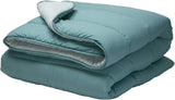 Pikolin Home - Oboustranná peřina 300 G - Dvoubarevná severská výplň - Do postele 90 - pohodlná, teplá, prodyšná, zelená, 150 X 220 cm Peřiny a přikrývky Naty Shop Tmavě zelená Polštář 100/105 - 180 X 260 Cm