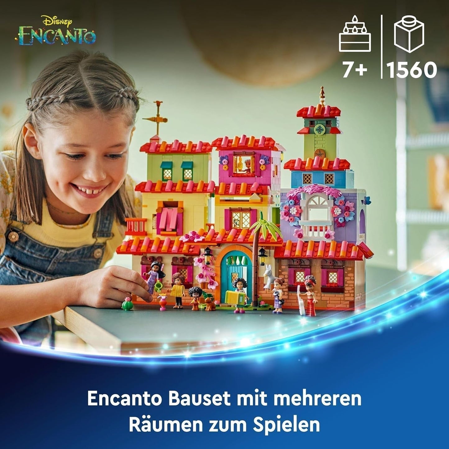 LEGO Ç€ Disney Encanto Kouzelný dům madrigalů Dětský domeček pro panenky s Mirabel Hrací figurka pro dívky a chlapce od 7 let 43245 Stavebnice Besuche den LEGO-Store