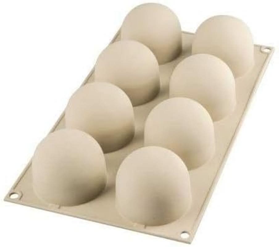 Silikomart, forma na silikonové dorty Tartufo, 8 samostatných portů, Ø 62 H 52 mm Kitchen Naty Shop