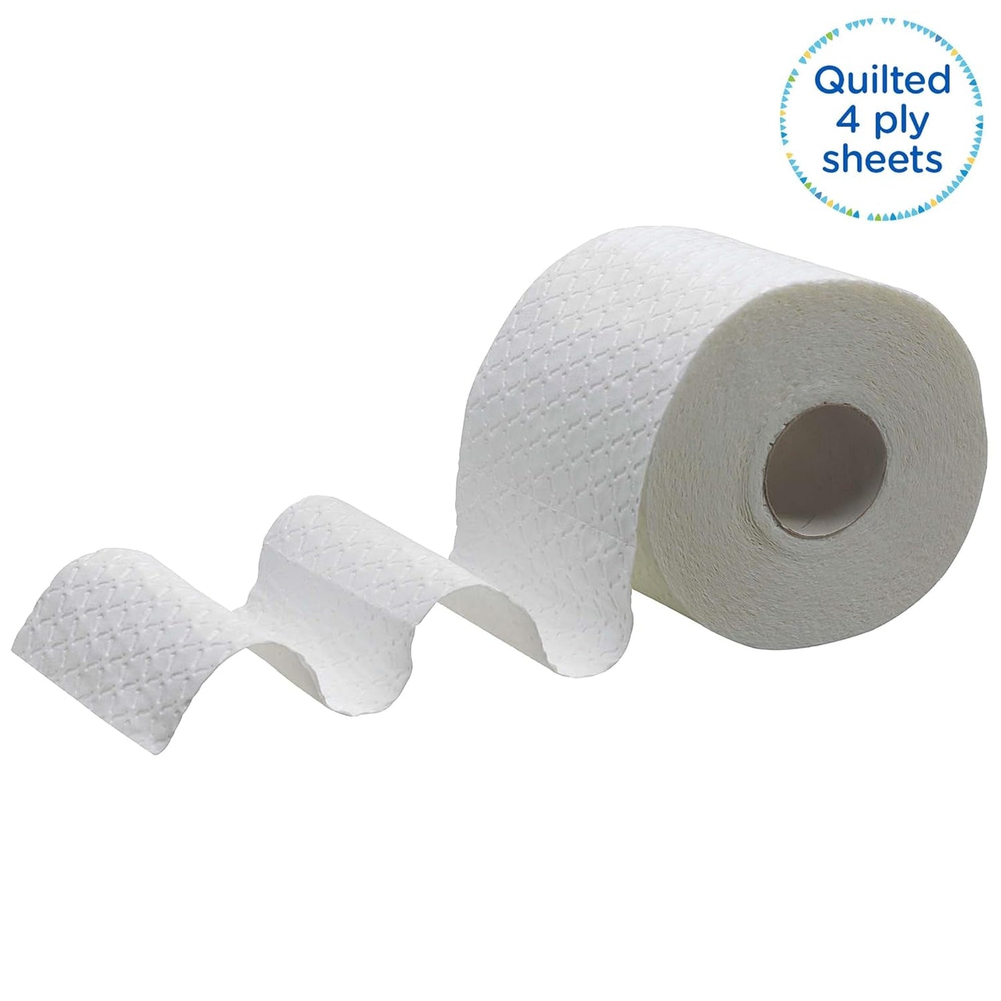 Kleenex Premium role toaletního papíru 8484, toaletní papír 24 rolí X 160 pufovaných listů, 4vrstvý toaletní papír, 100% čisté vlákno, vysoká kvalita, odolný proti roztržení a měkký (2 balení)