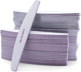 50 Stück Nagelfeile 100/180, Halbmond Nagelfeilen Für Gelnägel, Doppelseitige Nagelfeilen Set, Pilník na nehty, Grit Jednorázový pilník na nehty Für Nagelstudios DIY Nail Art Zuhause, Weiß