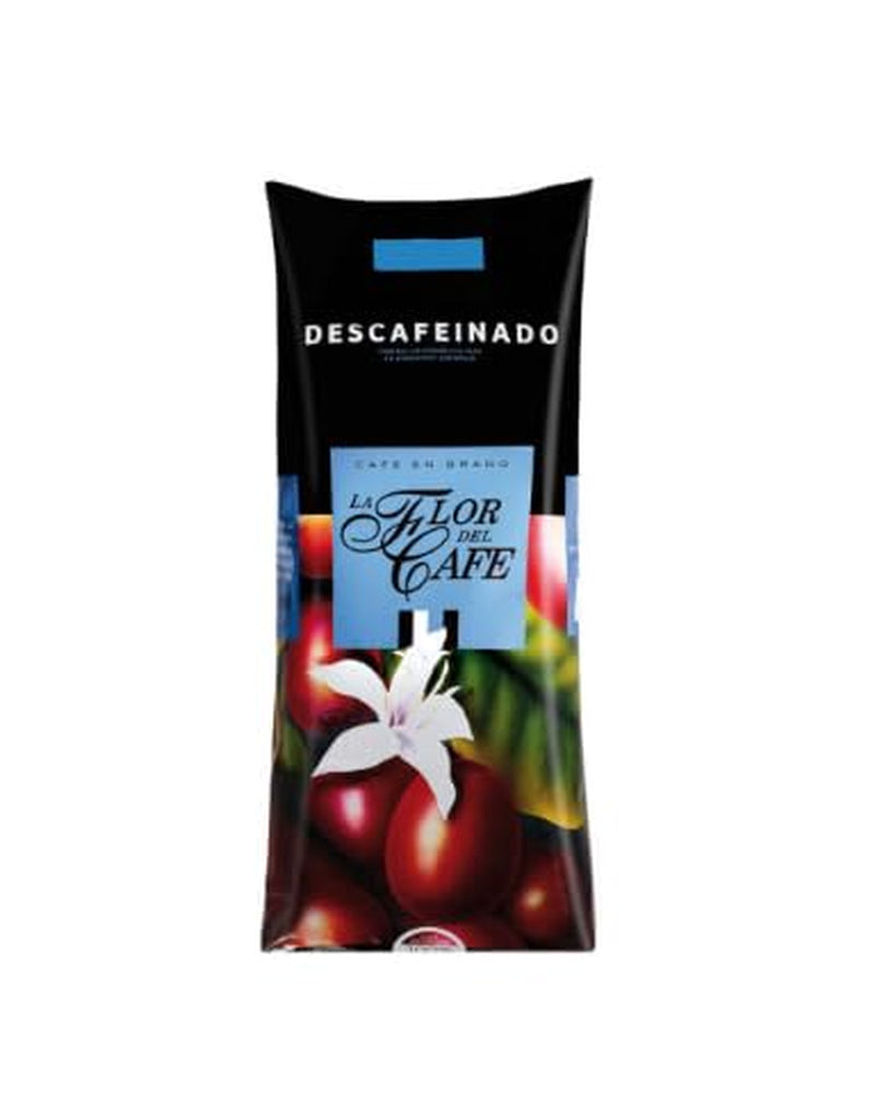 Zrnková káva Flor del Café bez kofeinu, 100% Arabica, celá zrna, středně tmavá pražení, 10 kg (10 x 1 kg), certifikace UTZ