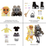 Speciální edice Rainbow High Shadow High - Madison Twins Sunny a Luna - 2 módní panenky ve žlutém a šedém značkovém oblečení, mix a sladění s doplňky - pro sběratele a děti 4-12 let