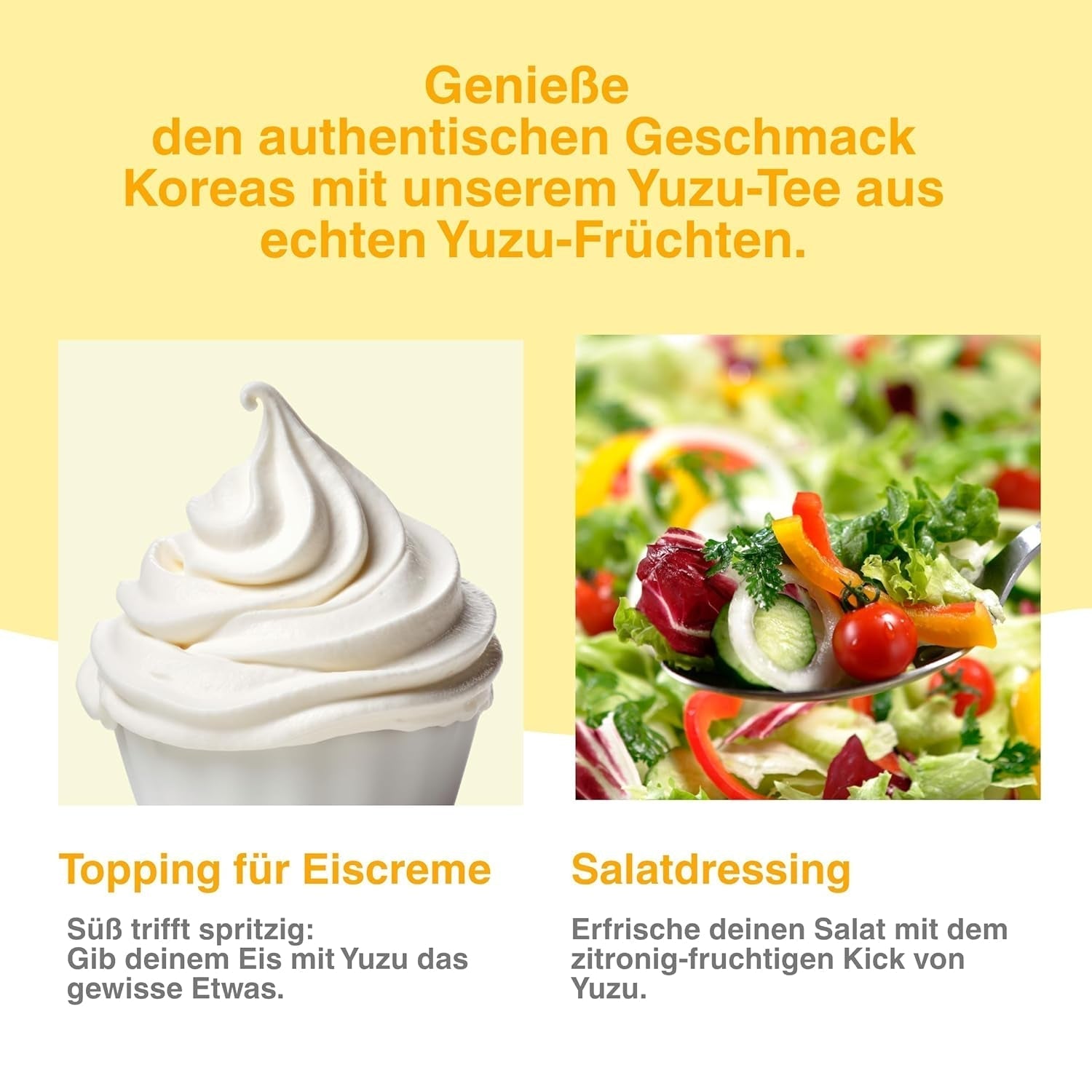 Korejský nápoj Easycookasia – čaj Yuzu | Ovocné, sladké a citrusové | S vitamínem C | Na čaj, limonádu, koktejly a dezerty | Objevte asijskou čajovou kulturu (500g)