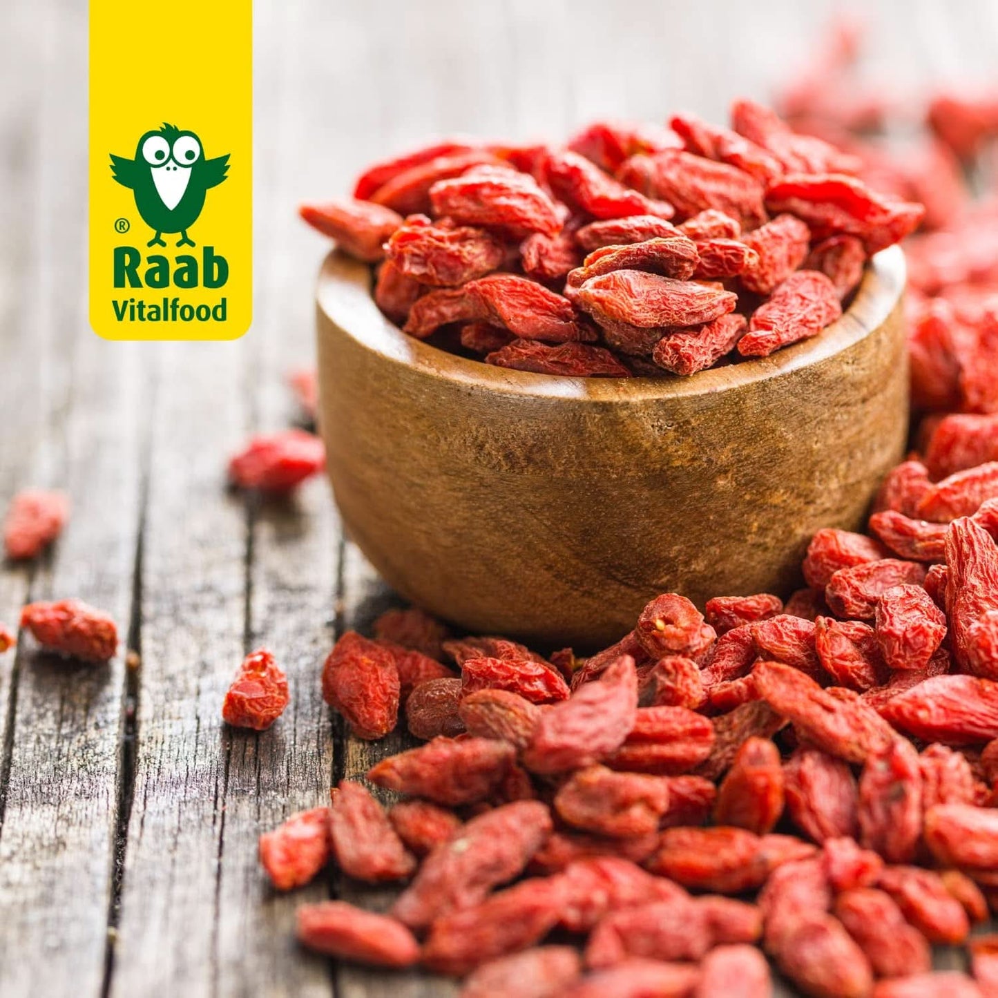 Raab Vitalfood Organic Goji Berries, prémiová kvalita, 500 gramů sušených produktů Naty Shop