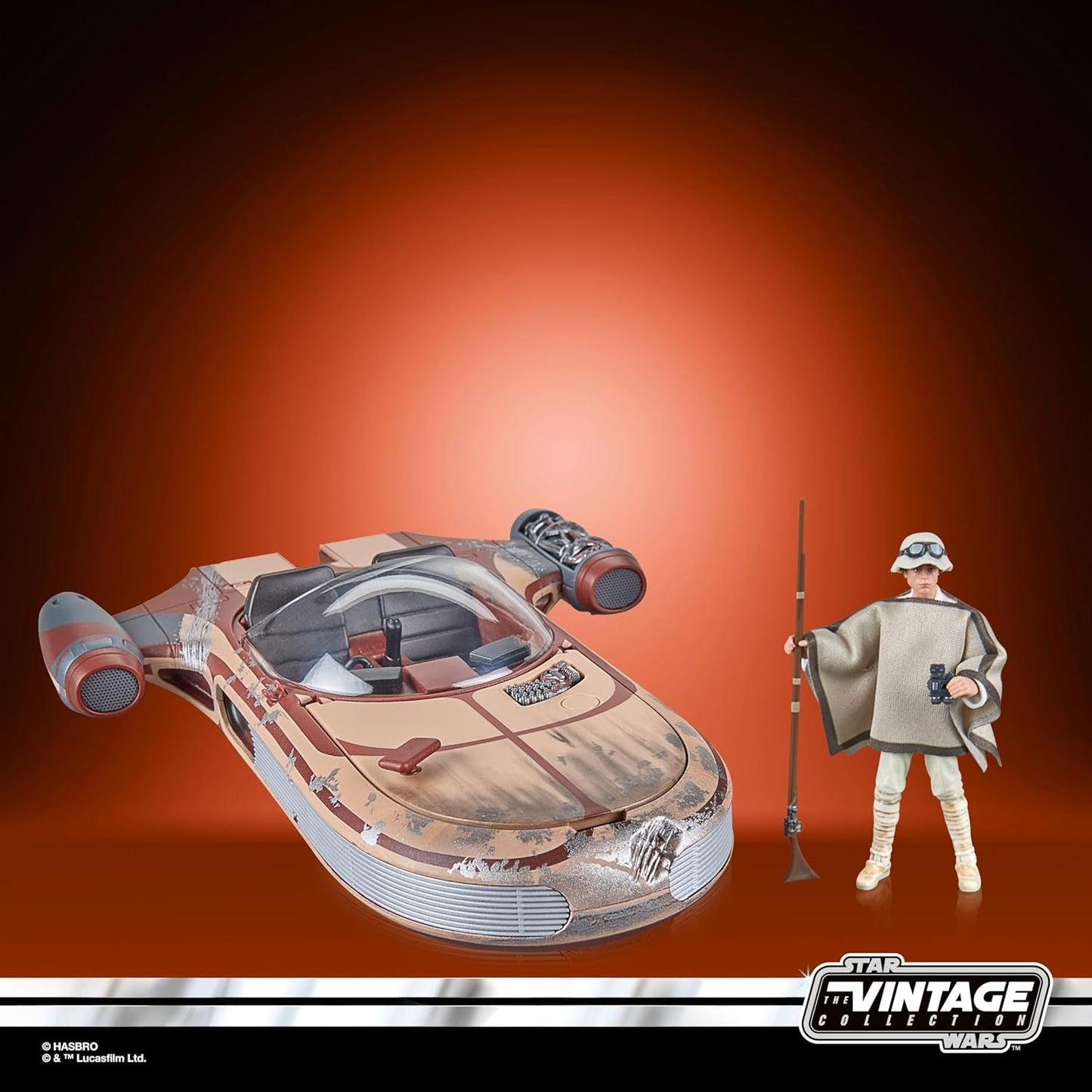 Star Wars Vintage kolekce Landspeeder a Luke Skywalker, Akční figurka a vozidlo Star Wars: Nová naděje, 9,5 cm akční figurky Naty Shop