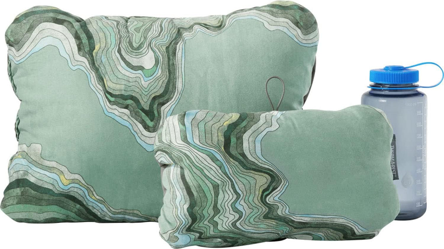 Kaskádový stlačitelný polštář Therm-A-Rest se šňůrou, Camping Polštář, Barva: Topowave, Velikost: L Cestovní polštáře Naty Shop