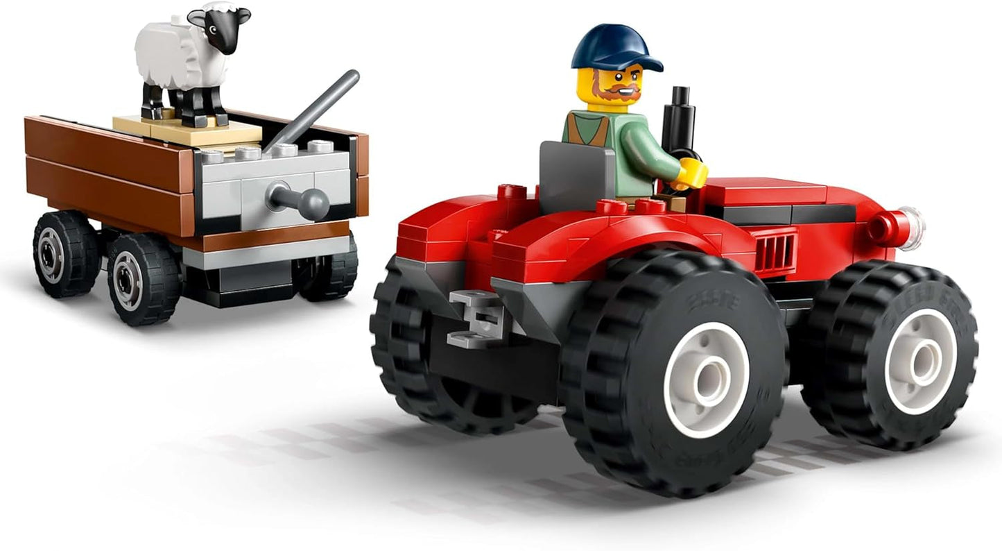LEGO City traktor s přívěsem - Farma s figurkami traktoru a zvířat - Montessori herní sady pro chlapce a dívky od 4 let - dárek se 2 minifigurkami 60461 Stavebnice Besuche den LEGO-Store