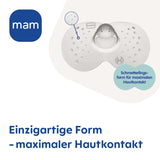 MAM Stillhütchen Größe L (Ø 23 Mm) Im 2Er-Set, Extra Weiche Brusthütchen Zum Schutz Beim Stillen, Brustwarzenschutz Für Maximalen Hautkontakt Zwischen Mutter Und Kind Příslušenství Jídlo a kojení Bebe Naty Shop