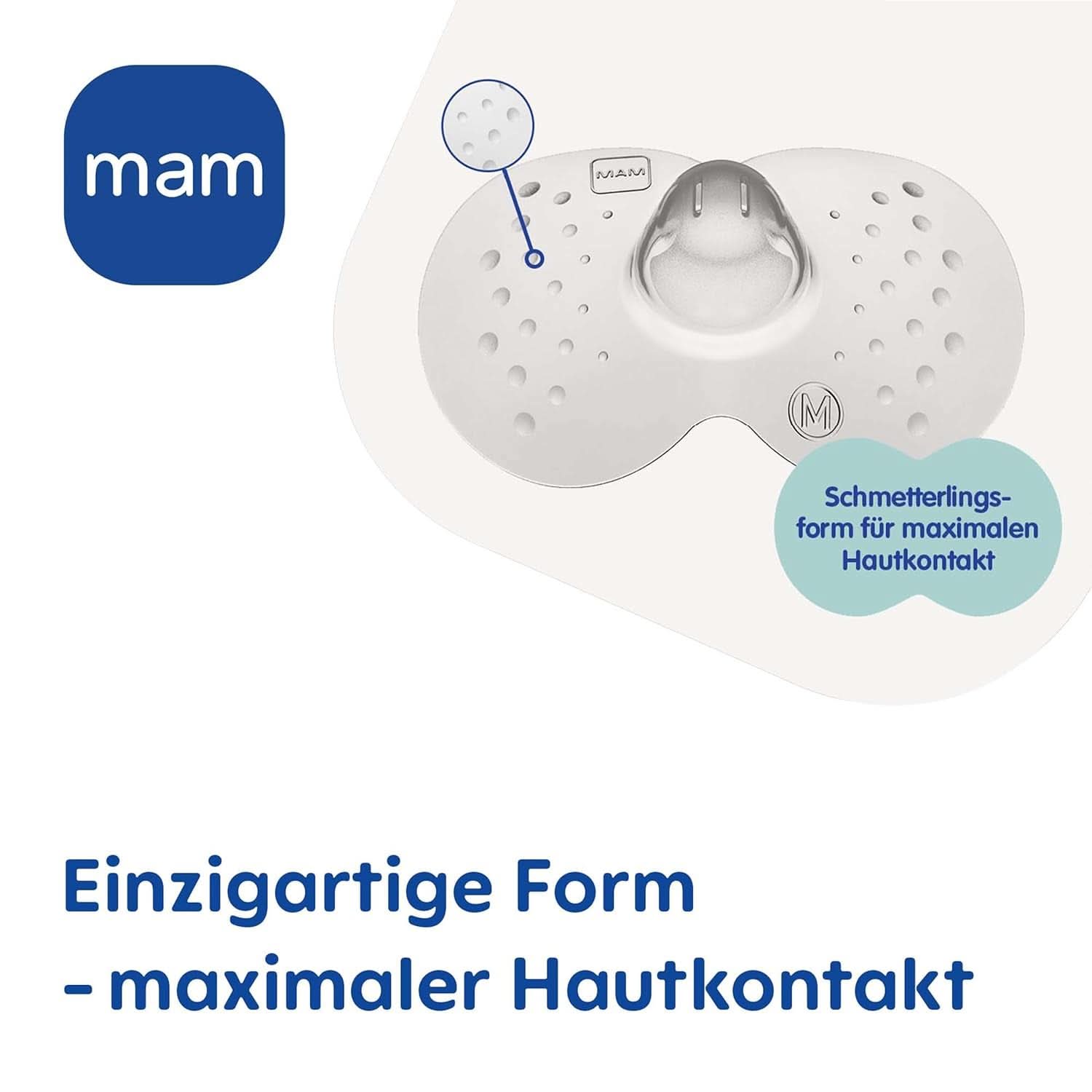 MAM Stillhütchen Größe L (Ø 23 Mm) Im 2Er-Set, Extra Weiche Brusthütchen Zum Schutz Beim Stillen, Brustwarzenschutz Für Maximalen Hautkontakt Zwischen Mutter Und Kind Příslušenství Jídlo a kojení Bebe Naty Shop