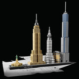 Stavebnice LEGO Architecture New York City, Stavebnice Skyline se Světovým obchodním centrem a Sochou Svobody, Řemesla pro dospělé, Dekorace do domácnosti a kanceláře, Dárky pro ženy a muže 21028 Stavebnice Besuche den LEGO-Store