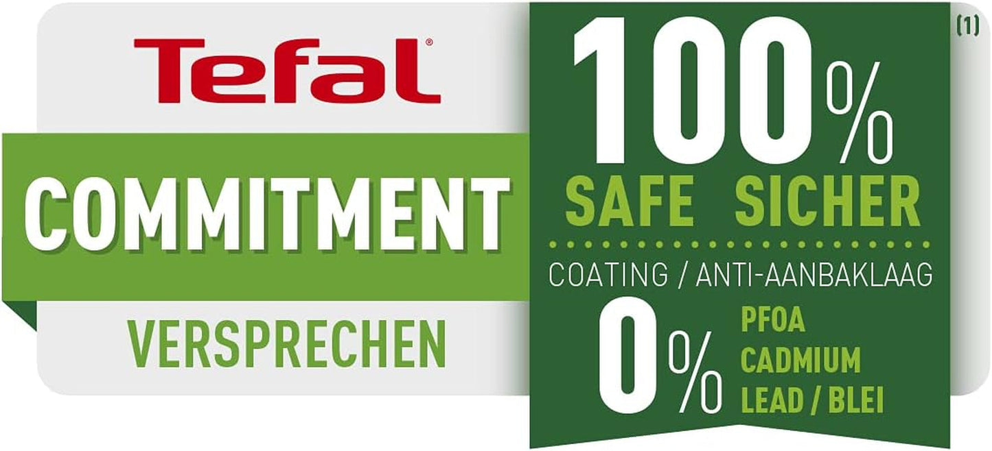Tefal Easy Cook & Clean, nepřilnavý povrch, indikátor teploty, nedoporučuje se pro indukční hrnce a pánve Naty Shop