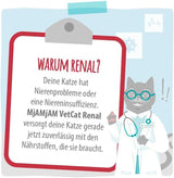 MjAMjAM VetCat - Prémiové vlhké krmivo pro kočky - Dieta - Ledviny - Kuře, 6 balení (6 x 200 g), bez obilovin