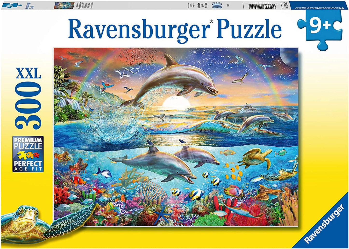 Puzzle Ravensburger pro děti - 12895 Dolphin paradise - Puzzle pro děti od 9 let s 300 dílky ve formátu XXL Puzzle Naty Shop