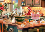 Schmidt Spiele 59919 Tajné puzzle, U kuchyňského stolu, 1 000 dílků, Barevné, Velké puzzle Naty Shop