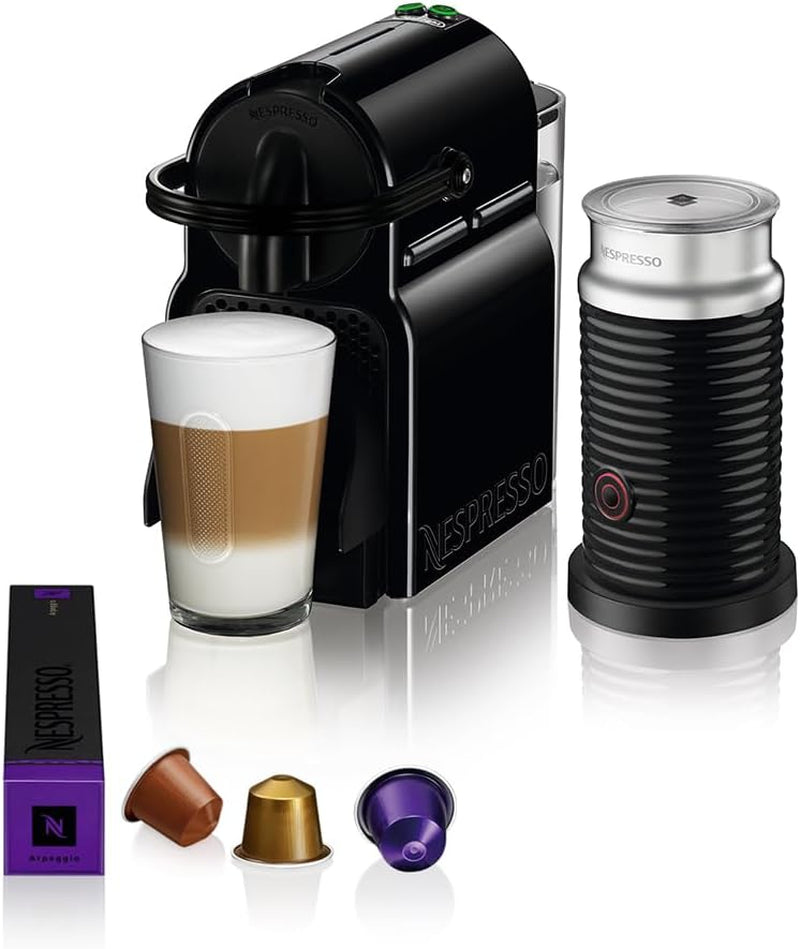 Nespresso kapslový espresso kávovar De'Longhi EN 80.B Inissia, vysokotlaká pumpa a funkce úspory energie, automatické vypnutí po 9 minutách, objem šálku na espresso a lungo, nádržka na vodu 0,7 l, černá