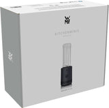 WMF Küchenminis Smoothie-To-Go, Mini stojanový mixér Mit Zwei Mix-/Trinkbehältern 0,6L, Mixér Hochleistungsmixer 300 W, Edelstahl Matt, Schwarz Kitchen Naty Shop