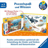 Dětské puzzle Ravensburger 13411 - Mořská stvoření na korálovém útesu - Proč? Proč? Proč? Puzzle 150 dílků XXL + vědomostní plakát, pro děti od 7 let Puzzle Naty Shop