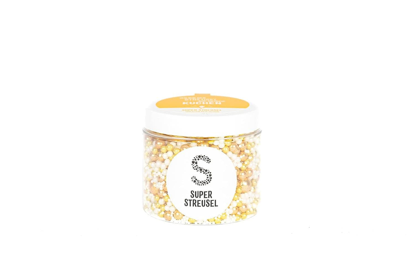 Super Streusel Gold Glimmer s vánoční tématikou, 180 gramů Sprinkles Naty Shop
