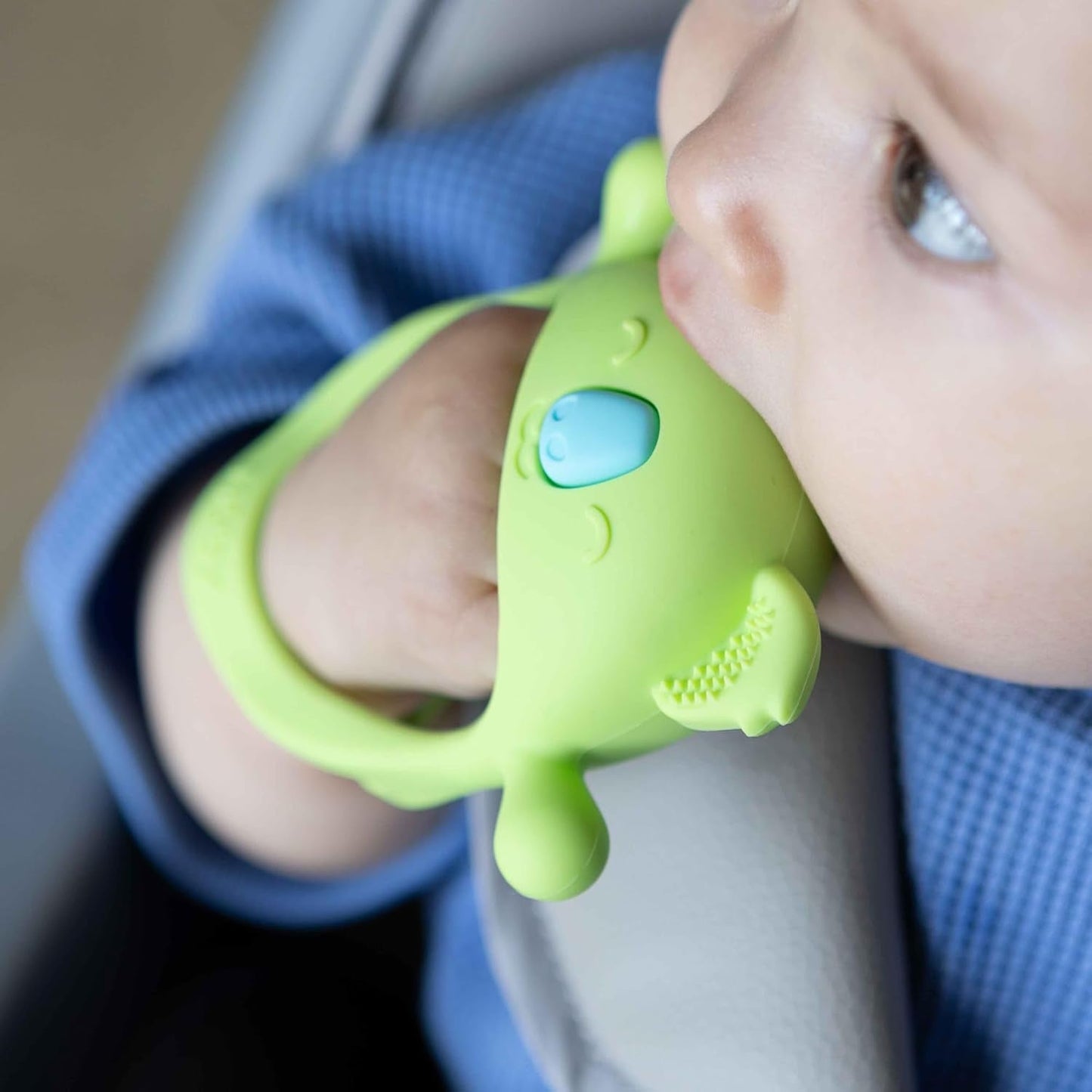 Nuby kousací rukavice - silikonové | Hračka na kousání koaly | Smyslová hračka | 3+ měsíce
