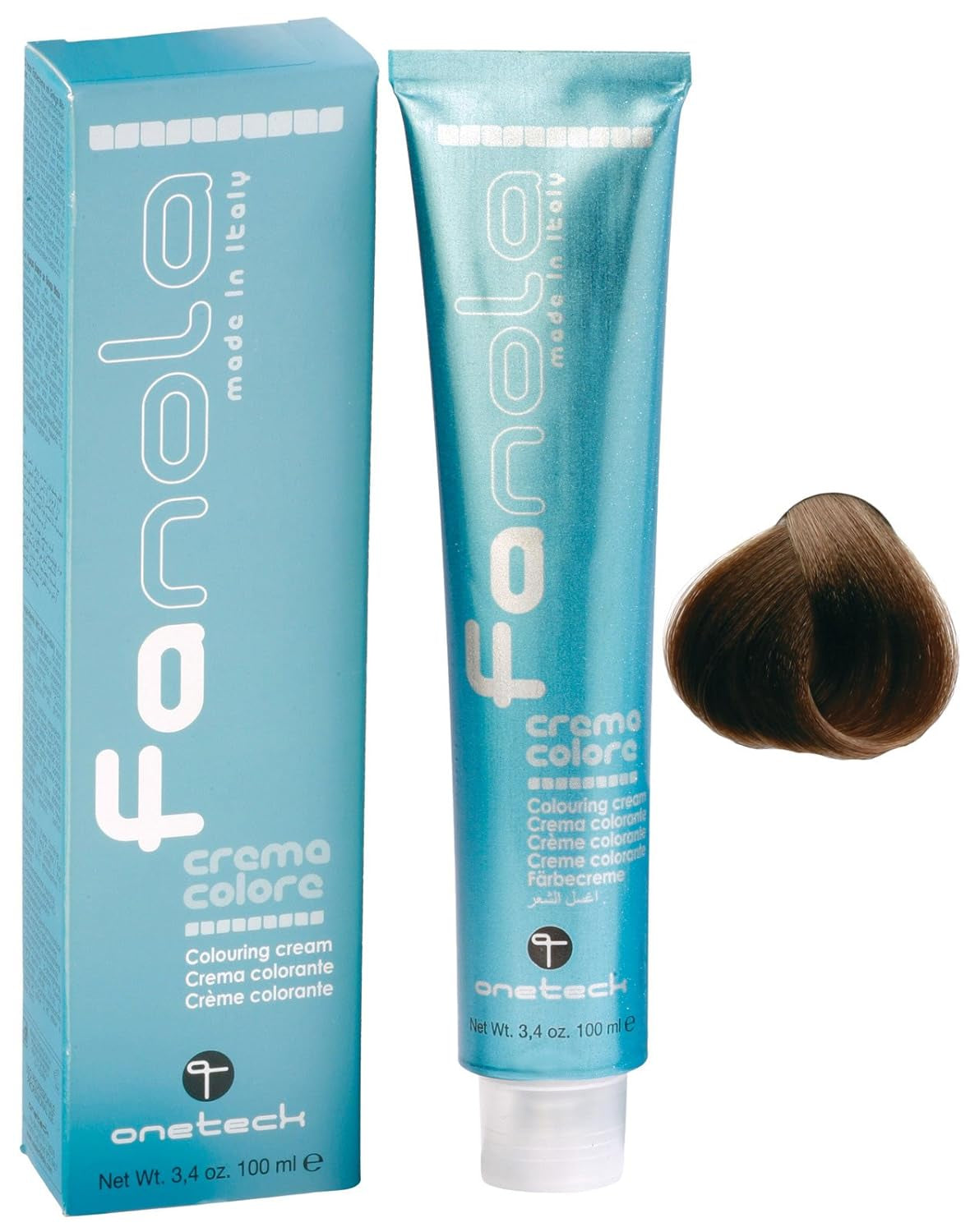 Fanola crema colore Barvicí krém 7.0 Blond, 100 ml Barva na vlasy Naty Shop 7.00 Blond Int