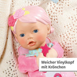 Panenka BABY born pro miminka Fee Soft Body s kapsami na prsty na pažích 26cm vysoká maňáska 834695 Zapf Creation