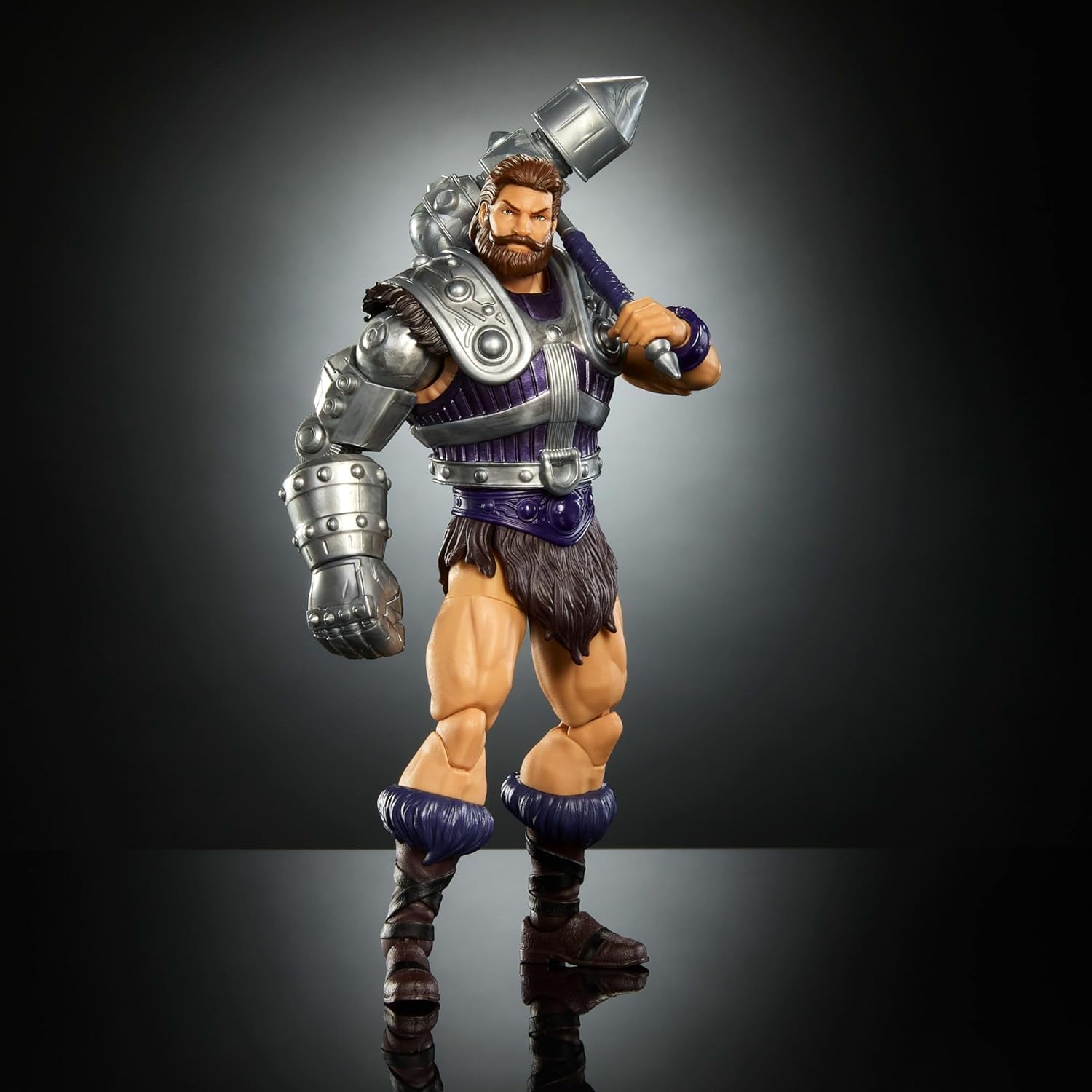 Masters of the Universe Mistrovská akční figurka Přibl. 18 cm, New Eternia Fisto, MOTU Toy Hero With Iron Fist, 30 bodů pohybu, JBP76, [Vícebarevné] Akční figurky Naty Shop