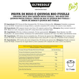 - Bio-Reis- a Quinoa-Těstoviny bez lepku, Fusilli-Formát - Bezlepkové těstoviny s čerstvým zrnem a bílým quinoa z biologischem Anbau, veganské, balení se 3 baleními à 350 g