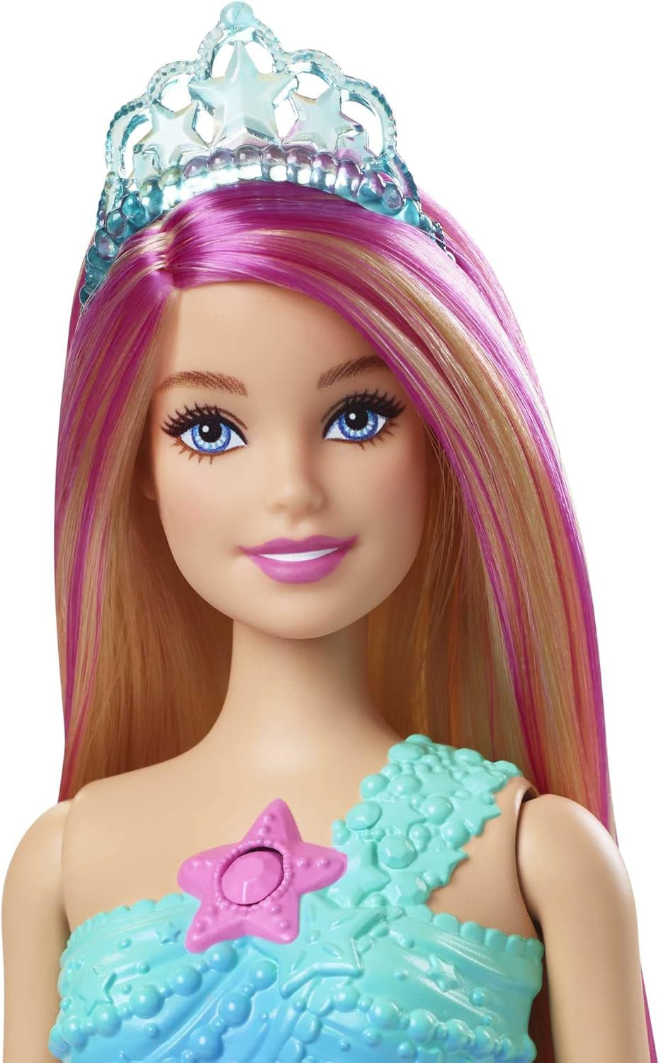 Barbie Dreamtopia Magic Light panenka mořské panny s blond vlasy, panenka Barbie s ocasem mořské panny, vhodná jako dárek pro děti od 3 let, HDJ36