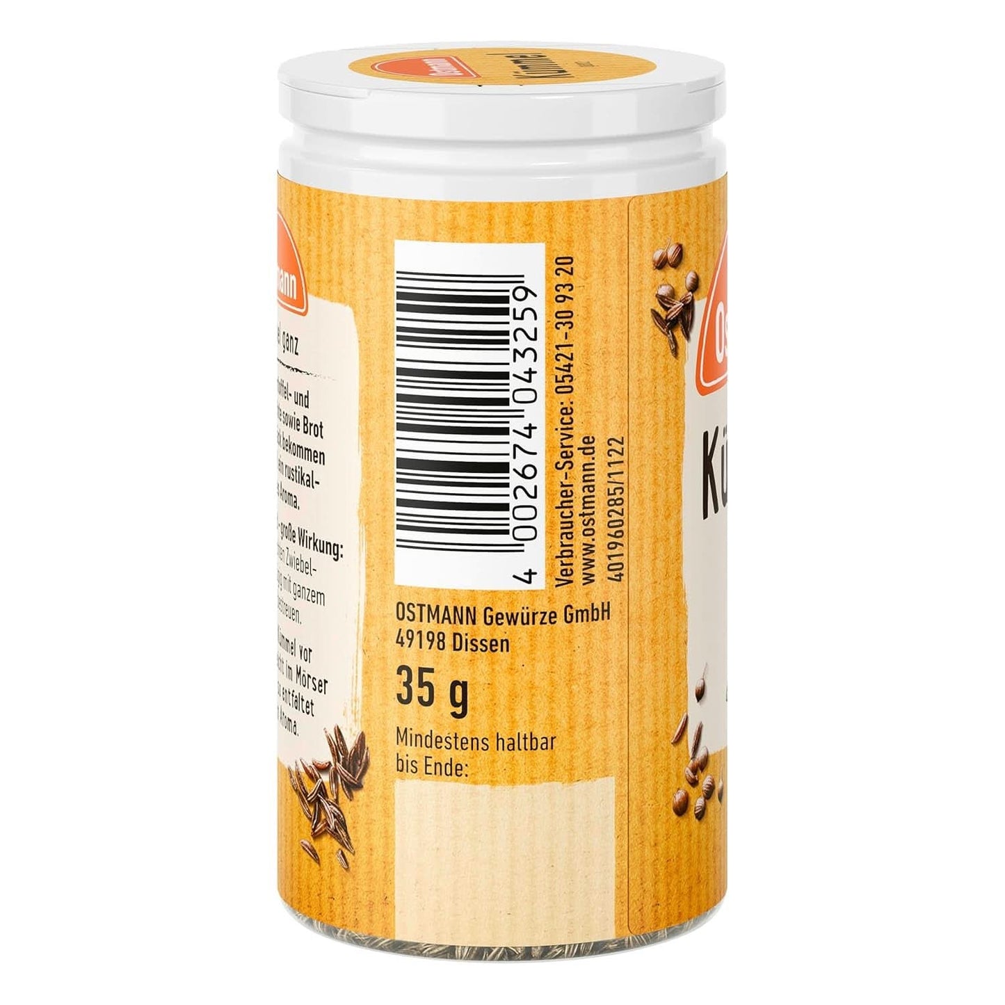Ostmann - Celý kmín, 35 gramů Condimente Naty Shop