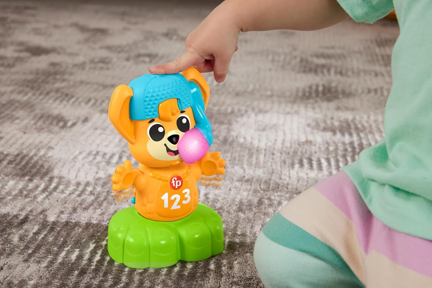 Fisher Price Animal Band Rino the Fox Učte se protiklady, Interaktivní Fox se učí pohybem, Barevná světla, písničky a zvuky, Hračka pro miminka, 9+ měsíců, HYL02 Hračky pro miminka Naty Shop