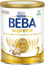 BEBA SUPREME 2 Pokračovací mléko po 6 měsících, pouze laktóza, bez palmového oleje, balení 6 ks (6 x 800 g) Naty Shop