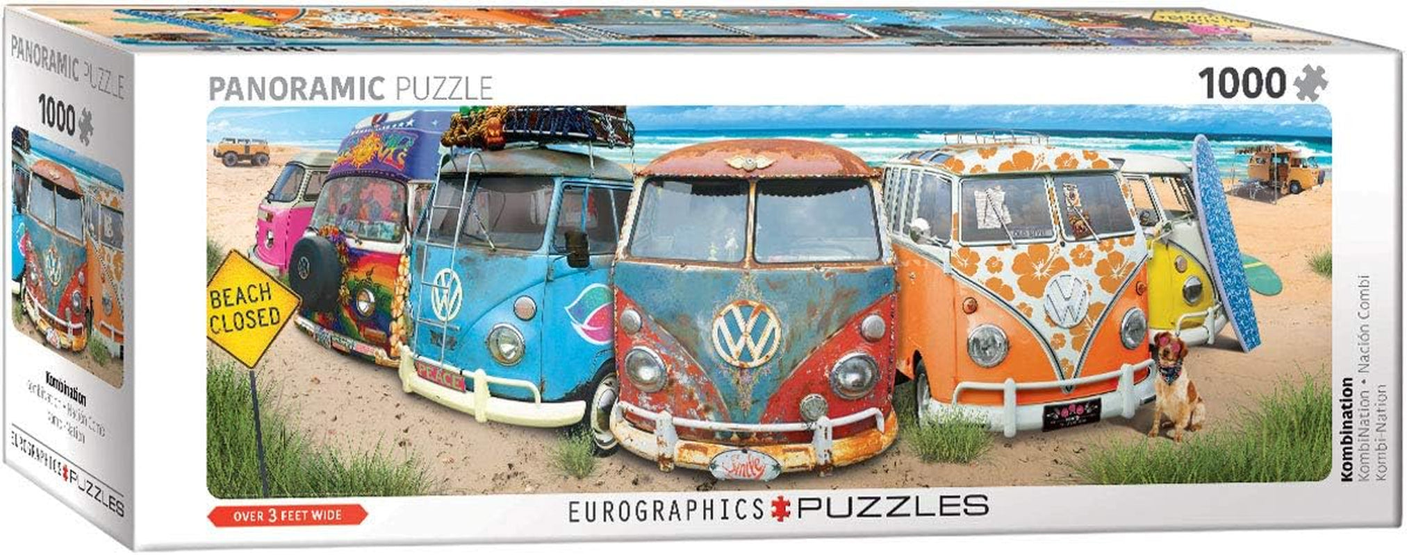 VW Bus - Kombinace (skládačka): Panoramatická skládačka, 1000 hlavolamů Naty Shop Výchozí název