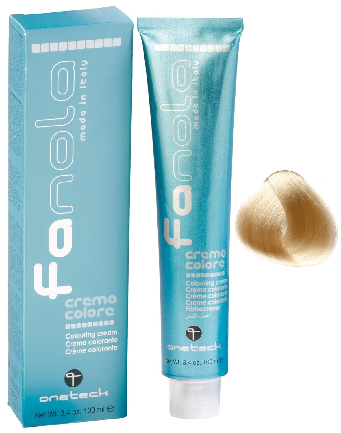 Fanola crema colore Barvicí krém 7,0 Blond, 100 ml Barva na vlasy Naty Shop 10,00 Blond Platinum Intensiv
