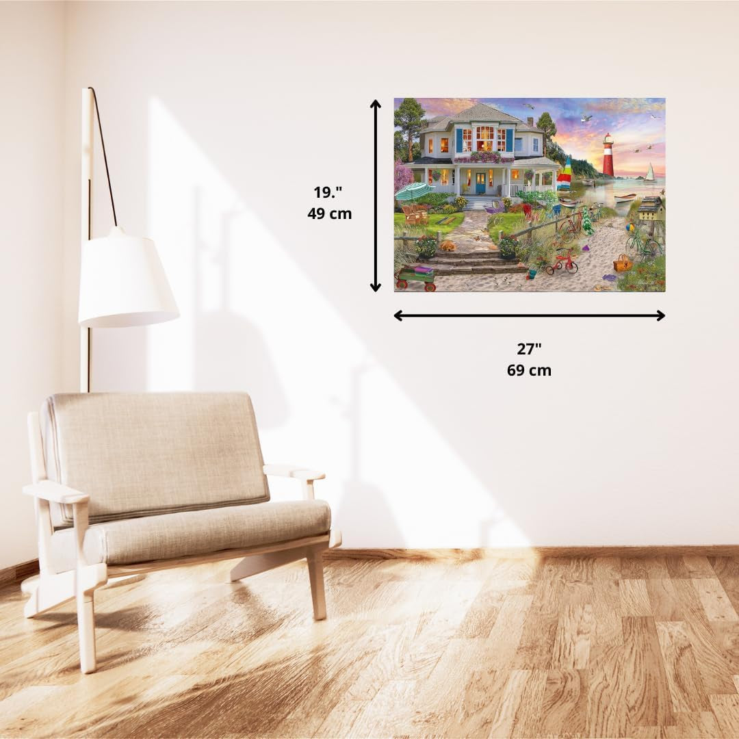 Schmidt Spiele Plážový domek, skládačka 1 000 dílků Puzzle Naty Shop