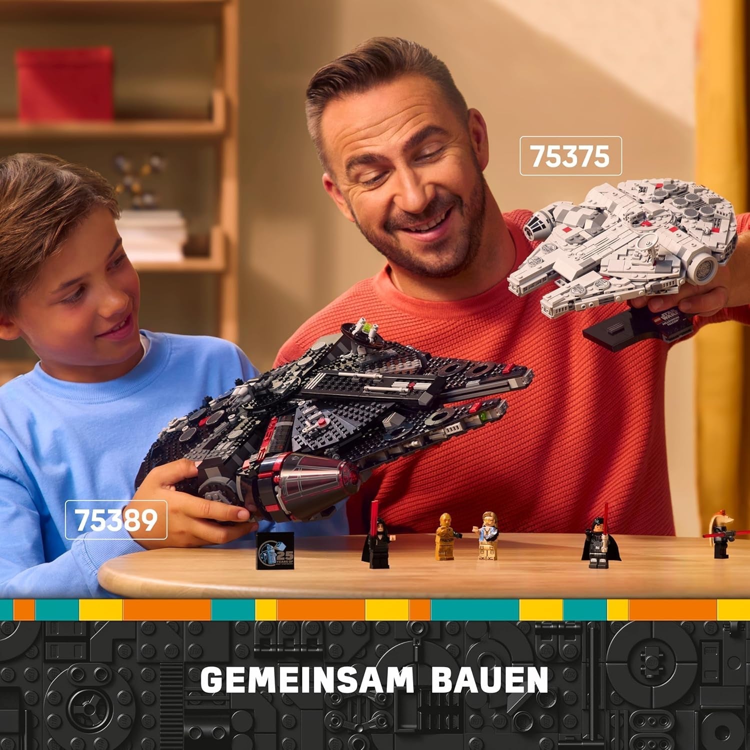 LEGO Star Wars Dark Millenium Falcon, Starship Set, Stavebnice pro děti, Narozeninový dárek pro chlapce, dívky a fanoušky, Dobrodružná hračka 75389 Stavebnice Besuche den LEGO-Store