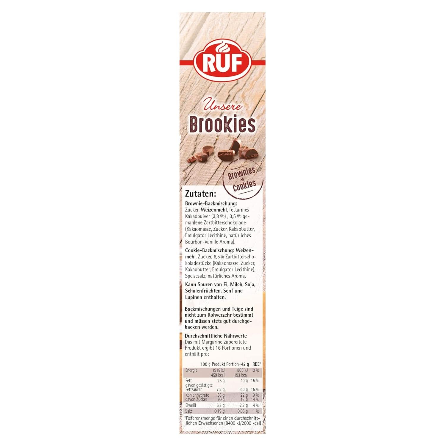 RUF Brookies, ostružinová směs a sušenky, 460 gramů Naty Shop Kitchen
