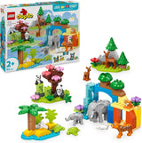 Stavebnice LEGO DUPLO Town Wild Animal Families 3 v 1, vzdělávací hračka pro batolata se želvami, tygry, slony, jeleny, pandami, 2letá sada pro předškoláky, stavebnice figurky zvířat 10446 stavebnic Beuche den LEGO-Store Výchozí název
