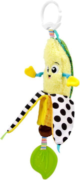 LAMAZE Bea the Banana, klip na kočárek a novorozenecká hračka do kočárku, smyslová hračka pro miminko s barvami a zvuky, vývojová hračka pro chlapce a dívky 0-24 měsíců, žluté hračky pro miminka Naty Shop