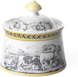Villeroy & Boch – Audun Ferme Zuckerdose 300 ml Weiß/Bunt, Spülmaschinenfest, Mikrowellensicher, Dose, Frischhaltedose, Vorratsdose, Box, Süßigkeiten Austellungen, Pralinenbox, Premium Porzellan