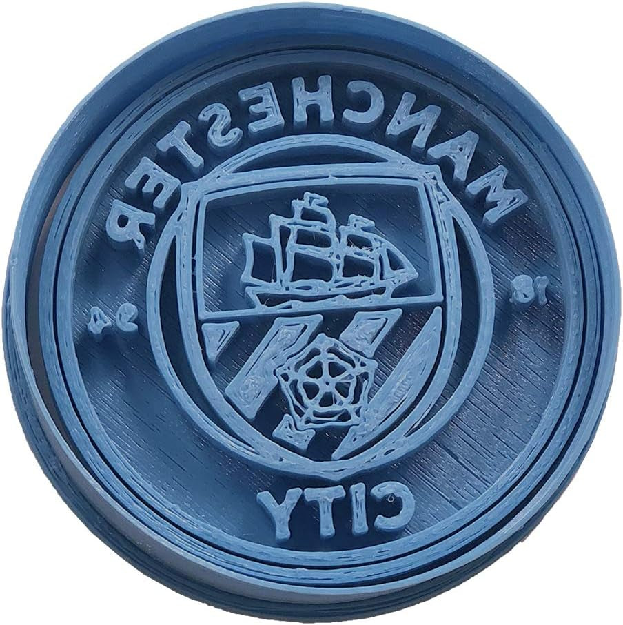 Manchester City Football Team Blue 8 x 7 x 1,5 cm