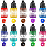 Fettlösliche Lebensmittelfarbe - 10 Farben Ölbasis Lebensmittelfarben Für Schokolade, Süssigkeit, Kuchen, Backen, Macaron - Konzentrierte Food Coloring Für Tortendeko, Buttercream, Fondant - Je 10 ml Naty Shop