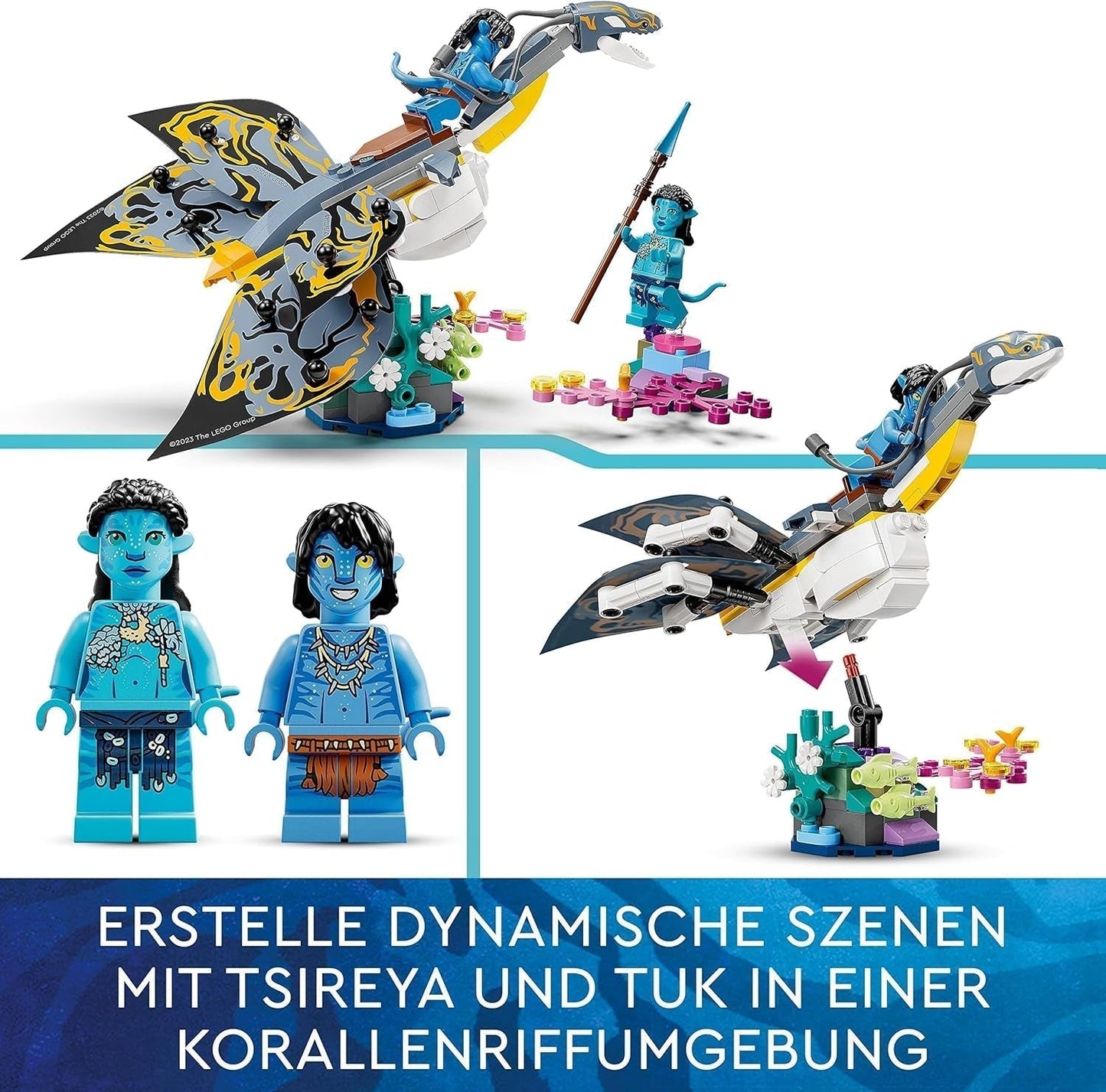 LEGO Avatar The Discovery of Ilu Water Path Stavebnice s podvodní postavičkou Sada kolekce Pandora pro děti a filmové fanoušky od 8 let 75575 Stavebnice Besuche den LEGO-Store