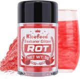 Kicofood, jedlé třpytky, 5 gramů, různé barvy Glitter Naty Shop Red