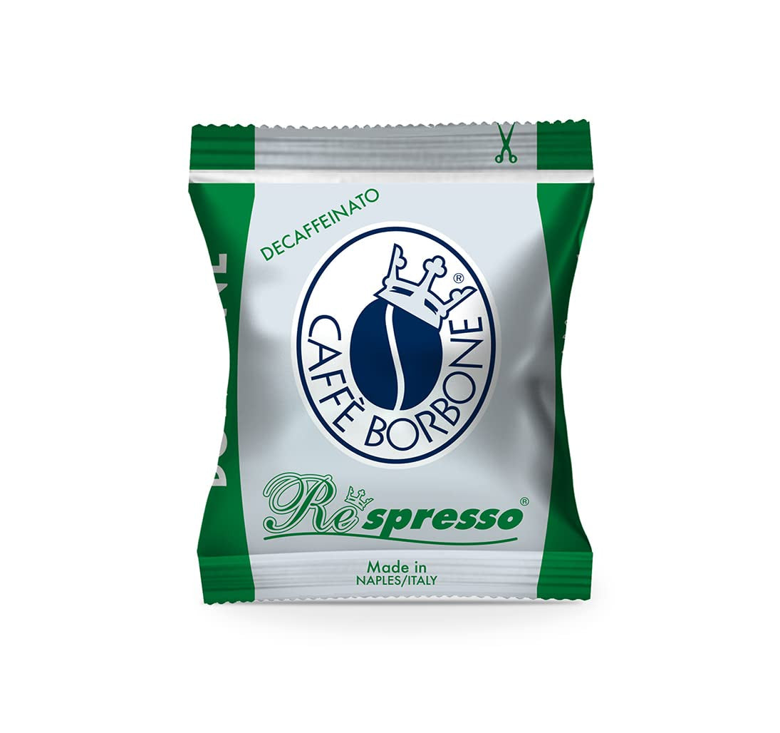 Caffè Borbone Kaffee Kapseln Respresso, Blaue Mischung, 100 stück & Kaffee Kapseln Respresso, Entkofeinierte Dek Mischung – 100 stück – Kompatibilní s Häuslichen Kaffeemaschinen Nespresso®*