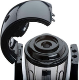 Cloer 6980 Vakuum Standmixer / 800 Watt / 21 000 U/Min. / Vč. Vorratsbehälter/Vakuumventil/Automatikprogramme/Eis-Crush-Funktion/Reinigungsfunktion/Schwarz, 1500 mililitrů Kitchen Naty Shop