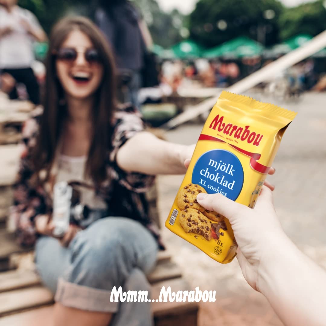 Daim Cookies Marabou Daim XL 10x184 g - Křupavé kousky Daim v lahodné sušence
