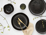CreaTable, 21249, Natura Organic RUSTY Series, 12dílná sada nádobí pro 4, Sada porcelánových talířů, Vhodné do myčky a mikrovlnné trouby, Vyrobeno v Evropě