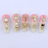 50 zlatých přívěsků na nehty Stück, mix stylů Glitzersteine ​​Nägel Perle Legierung Nagel Steine ​​​​Blume Schmetterling Strasssteine ​​​​Nägel Herz Stern Nagel Charms DIY Nail Art Zubehör Frauen Nägel Deko
